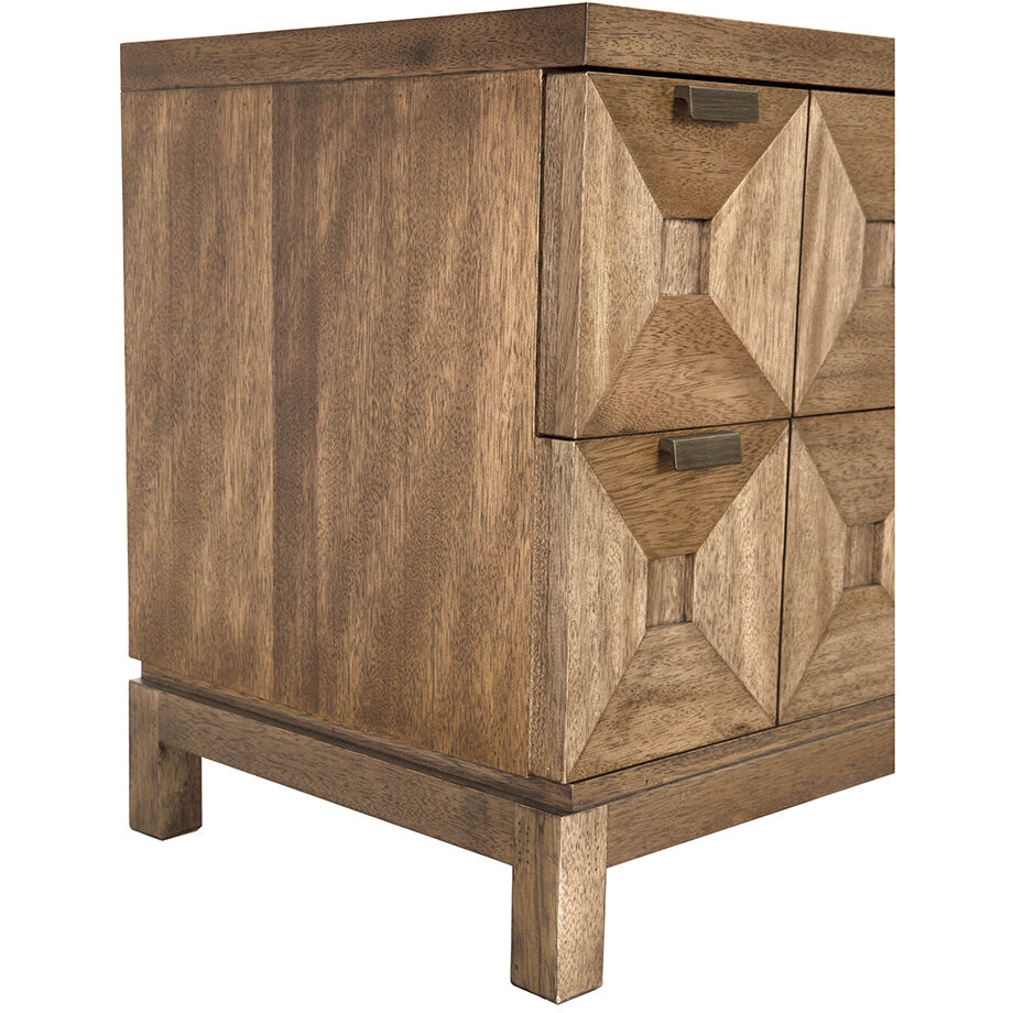 Musashi Dark Walnut Dresser, 2 Drawer