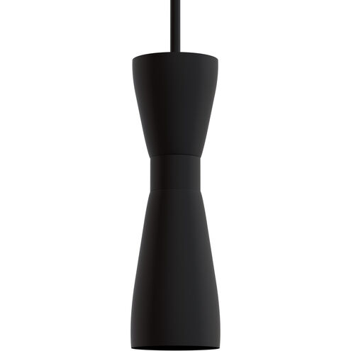 Zola 1 Light 4 inch Flat Matte Black Pendant Ceiling Light, Mini