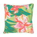 Seaside 16 X 16 inch Bright Pink/Emerald/Lime/Bright Orange Pillow Cover