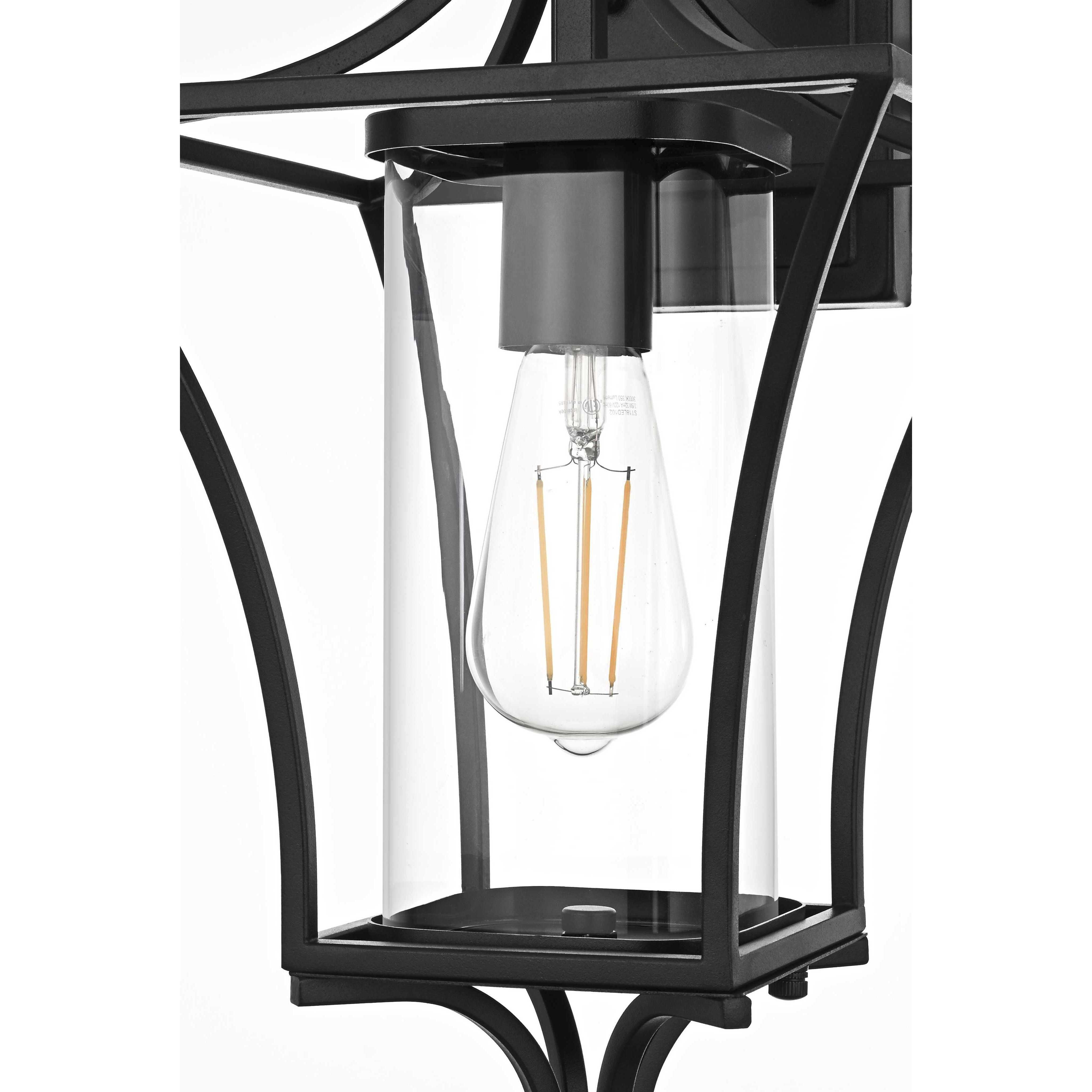 Belgrade 1 Light 18.5 inch Black Outdoor Wall Sconce