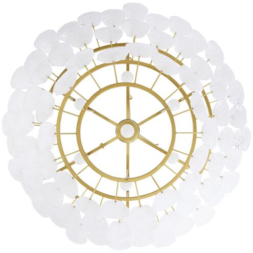 Leon 7 Light 38 inch Antique Brass Chandelier Ceiling Light, Large