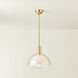 Modena 1 Light 13 inch Aged Brass Pendant Ceiling Light