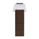 Corsa 60 X 16 inch Walnut with White Console Table