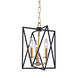 Laszlo 3 Light 10.25 inch Aged Brass Pendant Ceiling Light