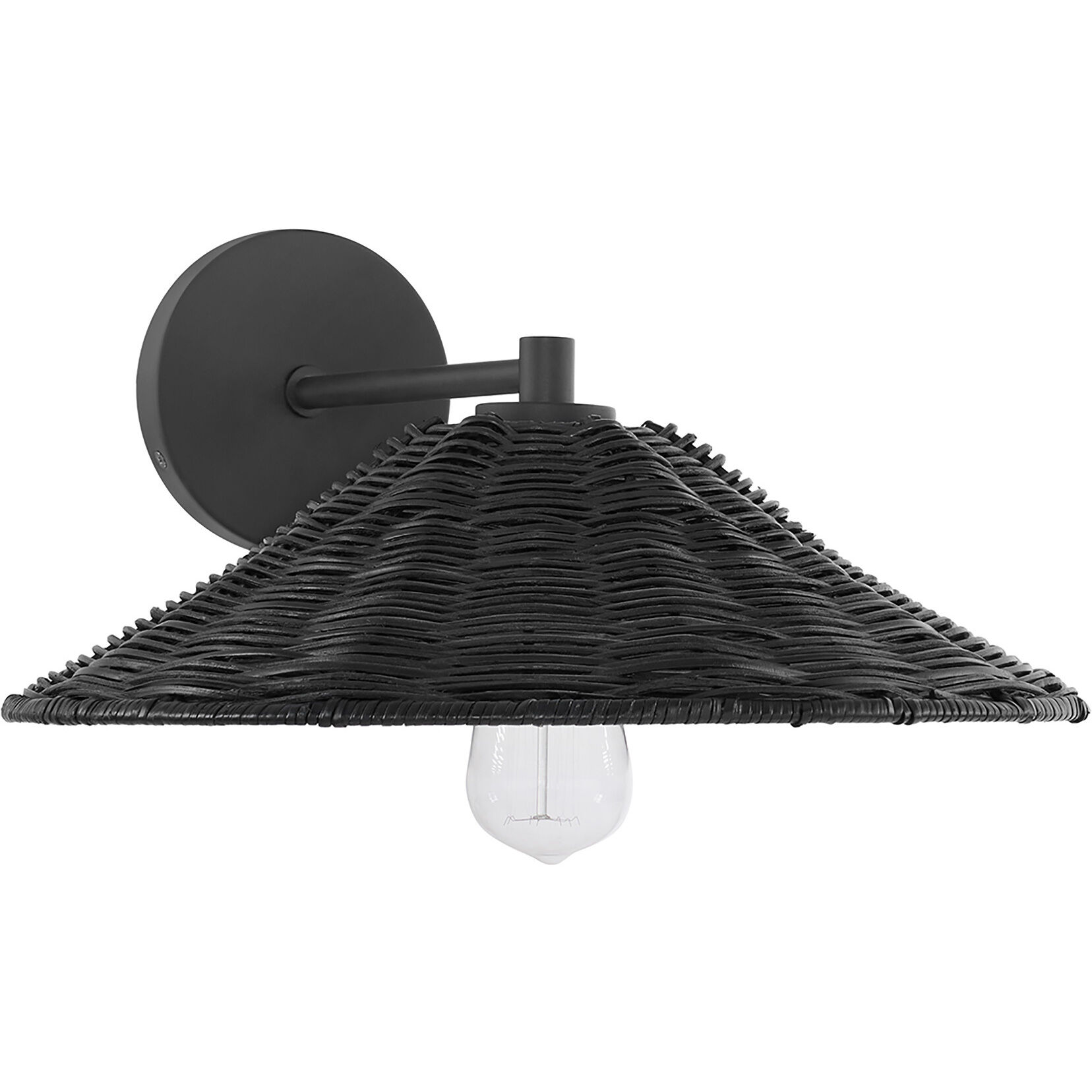 Bohemian 1 Light 15 inch Matte Black Wall Sconce Wall Light