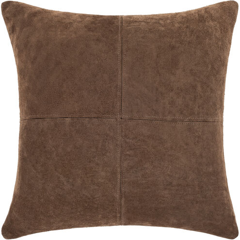 Manitou 20 X 20 inch Dark Brown Pillow Kit, Square