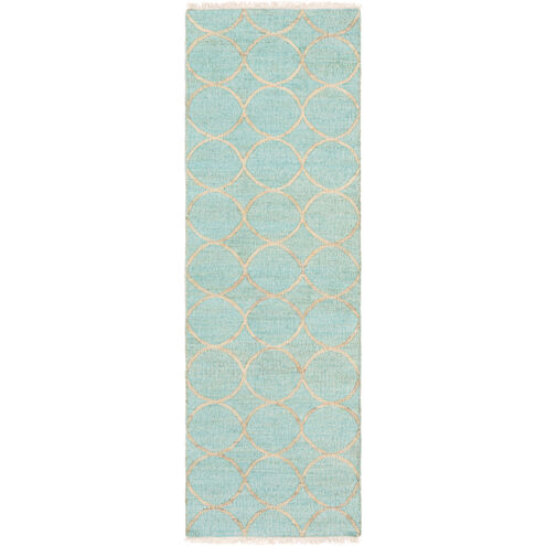Laural 96 X 30 inch Brown and Neutral Runner, Jute