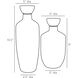 Arielle 9 X 5 inch Decanters, Set of 2