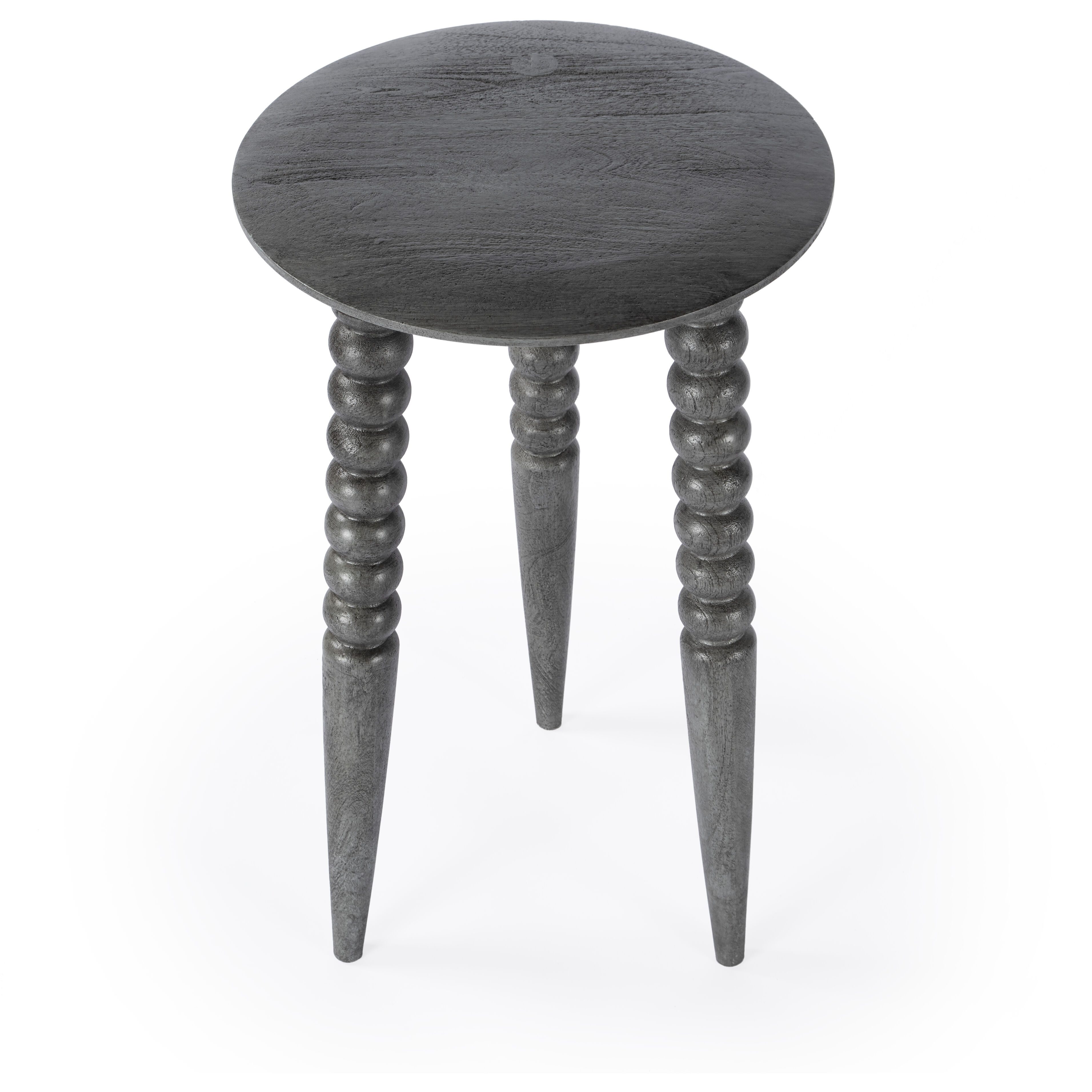 Fluornoy Wood Side Table in Gray