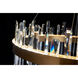 Canada LED 32 inch Gold LED Chandelier Ceiling Light