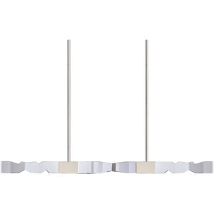 Mamadim 4 Light 49.25 inch Polished Nickel Linear Pendant Ceiling Light