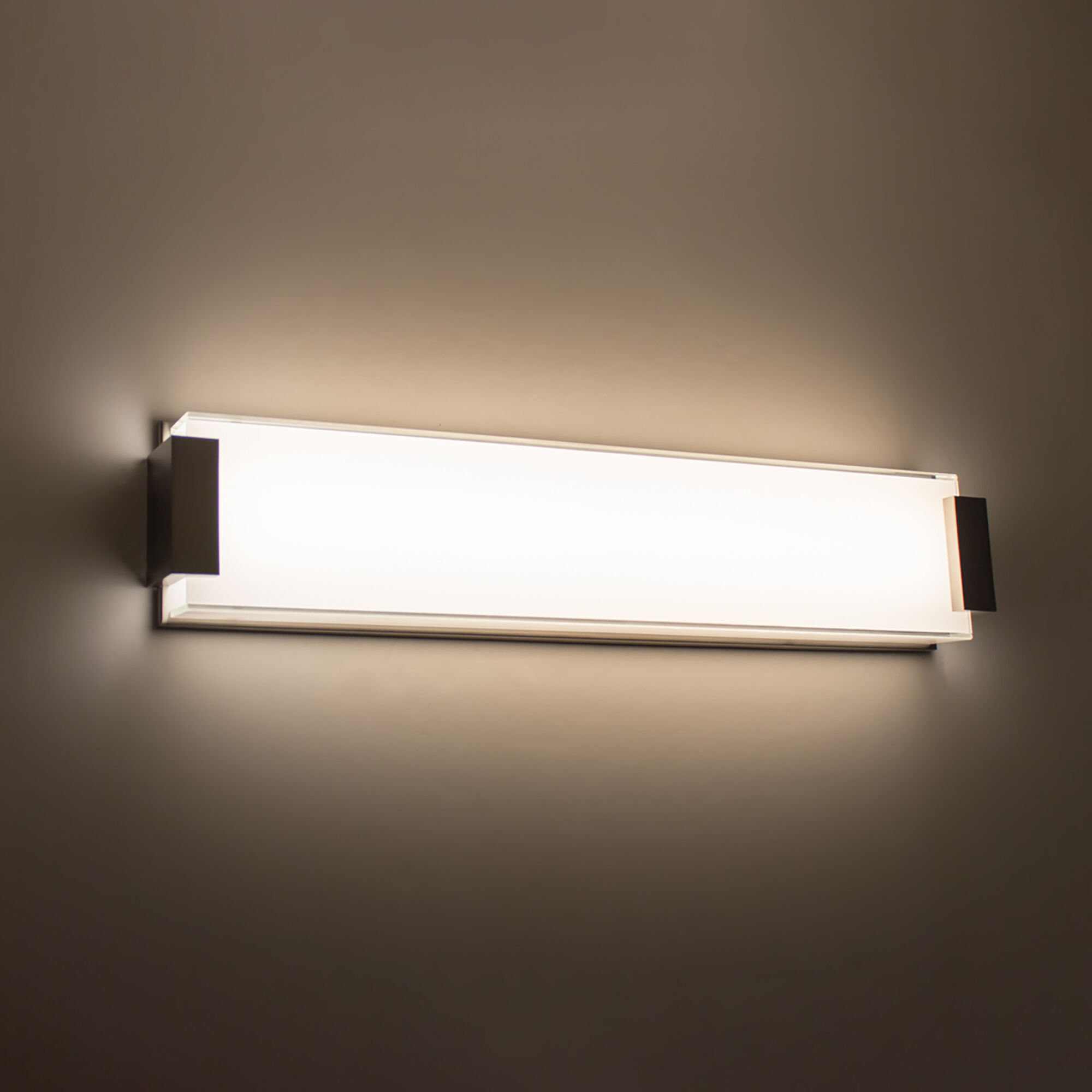 Polar LED 26 inch Brushed Nickel Bath Vanity & Wall Light in 26in.