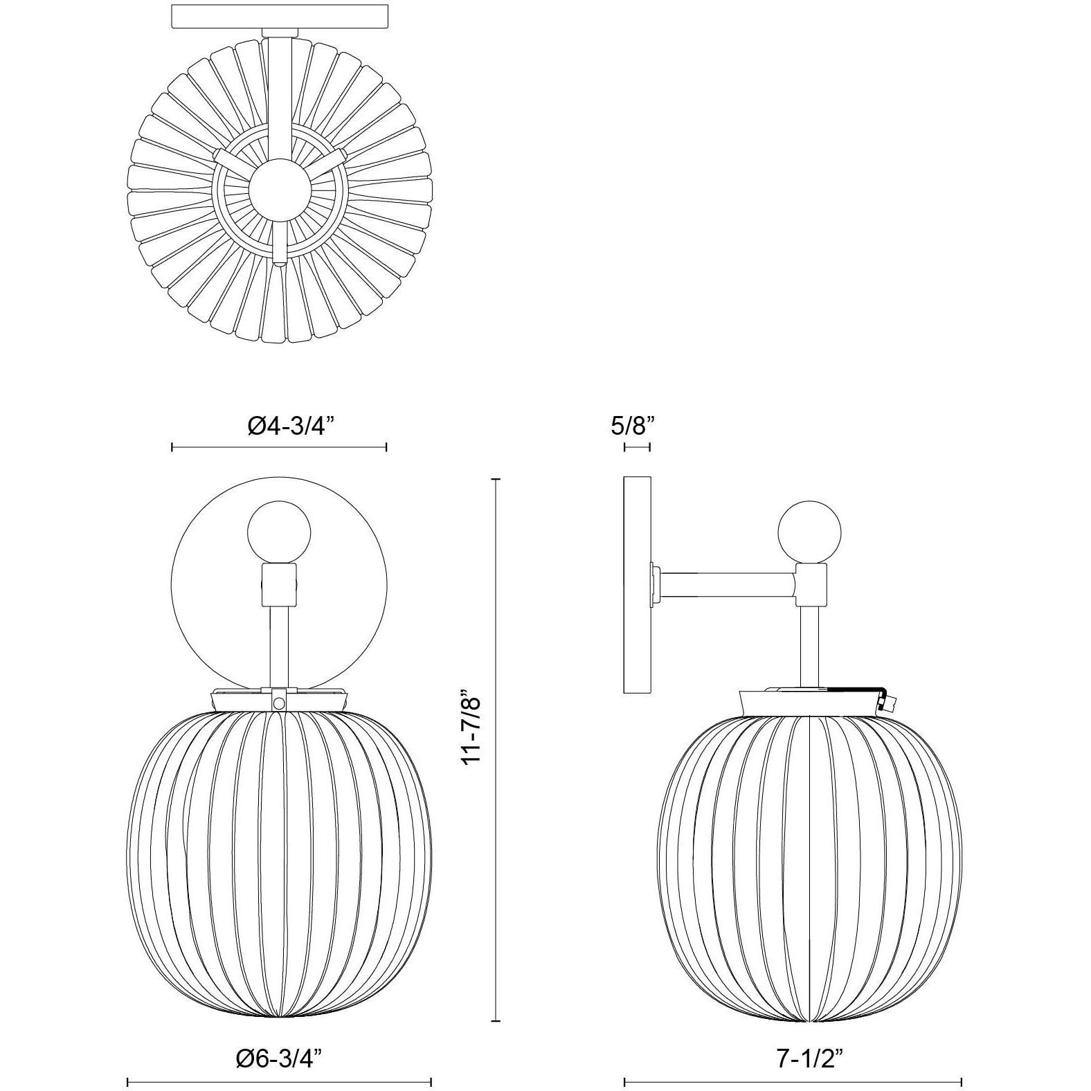 Alora Mood Cherise Wall/Vanity Light Wall Light in Brushed Gold