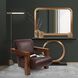 Annular 48 inch Black and Gold Console Table