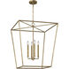ED Ellen DeGeneres Viota 4 Light 25 inch Casted Gild Pendant Ceiling Light