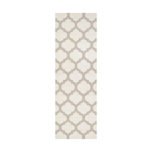 Frontier 96 X 30 inch Neutral and Gray Runner, Wool