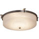 Fusion LED 16 inch Brushed Nickel Flush Mount Ceiling Light in 1400 Lm LED, Weave Fusion