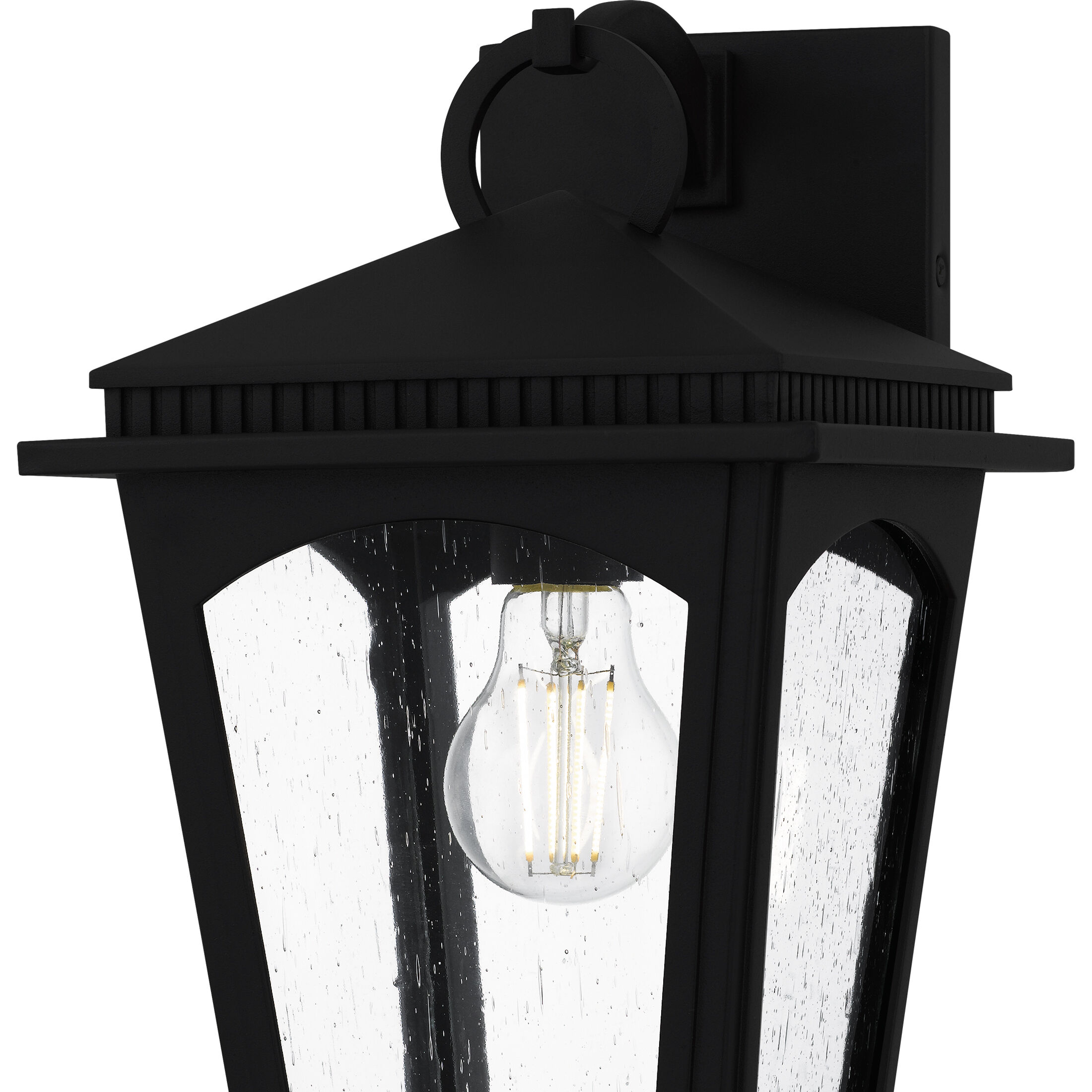 Huck 1 Light 13.25 inch Earth Black Outdoor Wall Lantern, Medium