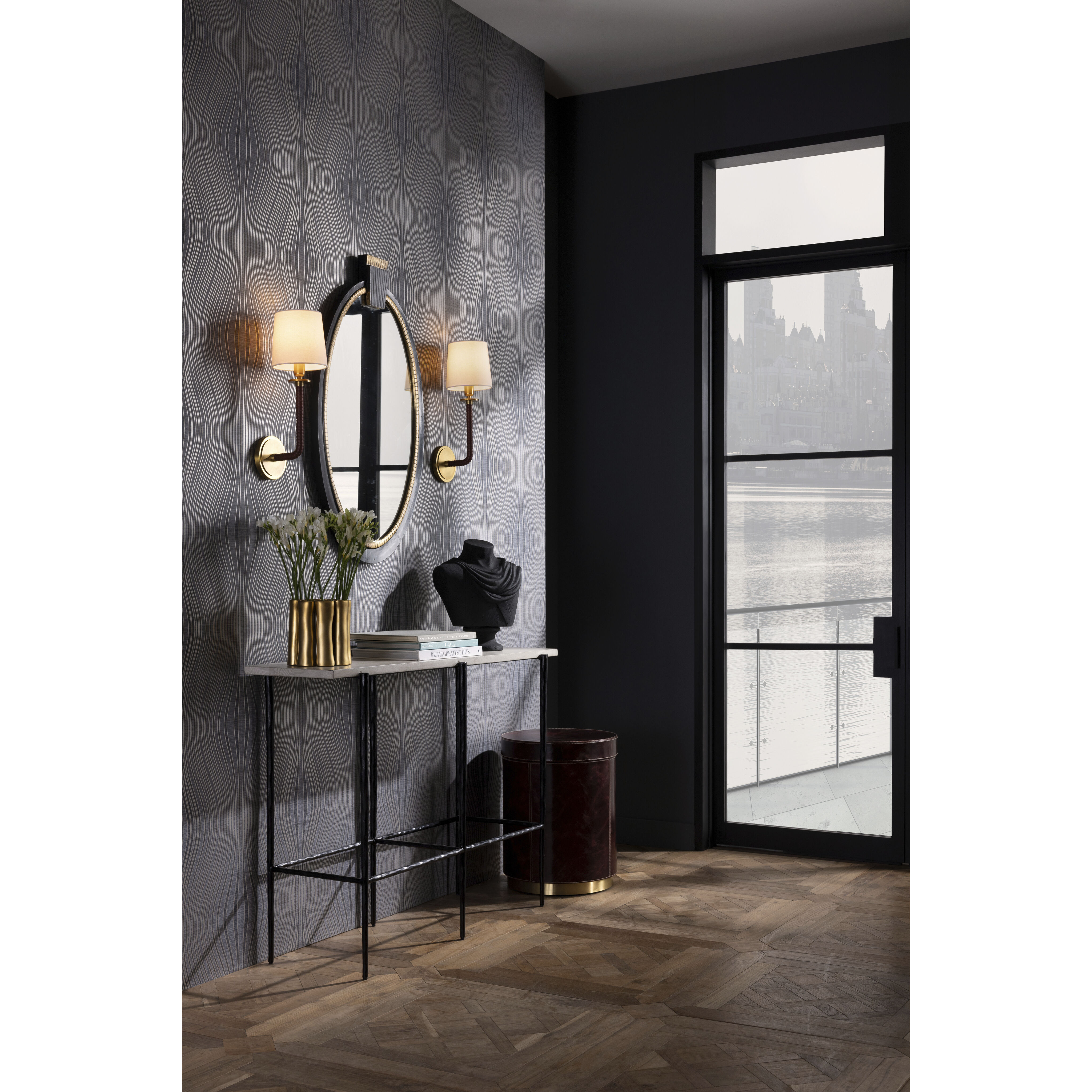 Wes 16 inch Merlot Accent Table