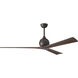 Atlas Irene-3 72 inch Textured Bronze with Walnut Tone Blades Paddle Fan