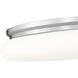 Soleil 1 Light 20 inch Brushed Nickel Flush Mount Ceiling Light