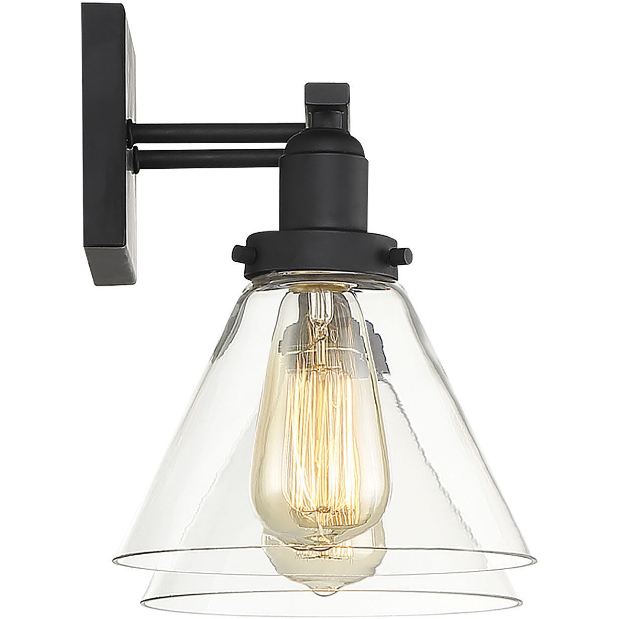 Drake 2 Light 17.75 inch Black Bathroom Vanity Light Wall Light, Essentials