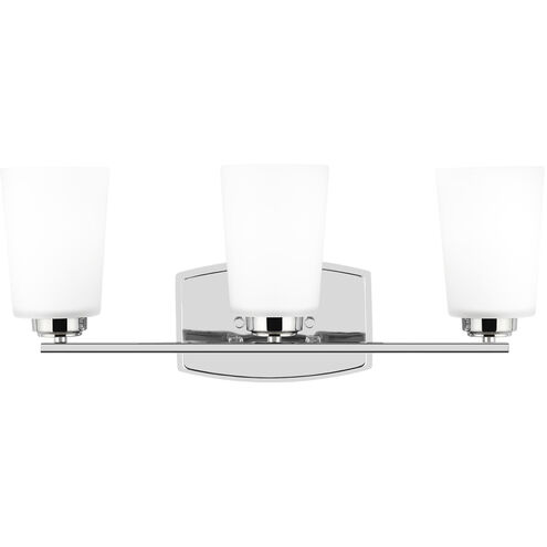 Franport 3 Light 21 inch Chrome Wall Bath Fixture Wall Light