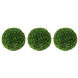 Shorn Grass Green Decorative Balls