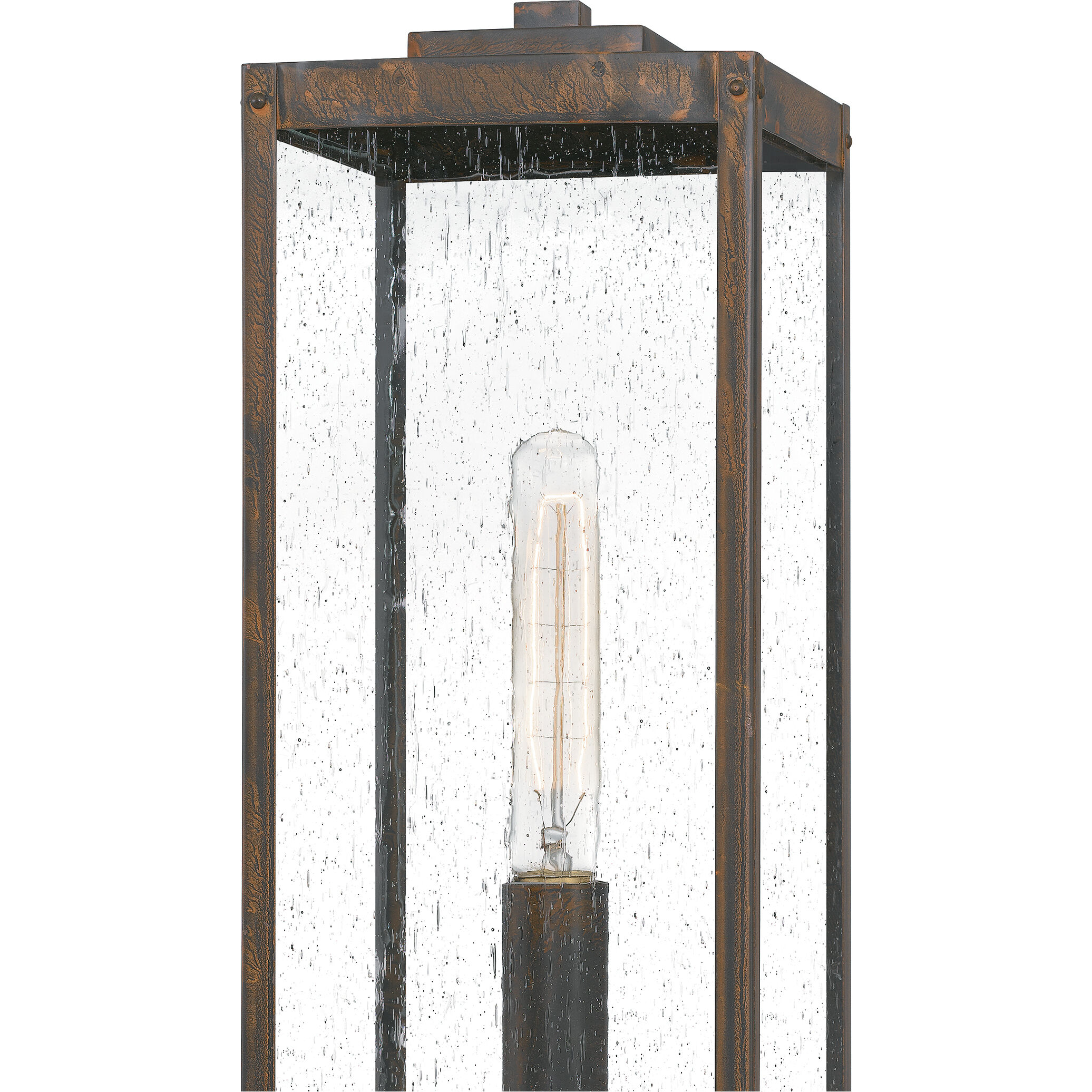 Westover 1 Light 21 inch Industrial Bronze Outdoor Post Lantern