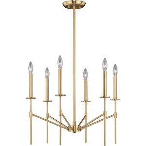 Kedzie LED 24 inch Natural Brass Chandelier Ceiling Light