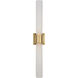 Kelly by Kelly Wearstler Volver 2 Light 3.7 inch Hand Rubbed Antique Brass ADA Sconce Wall Light