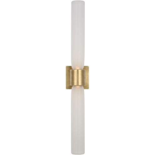 Kelly by Kelly Wearstler Volver 2 Light 3.7 inch Hand Rubbed Antique Brass ADA Sconce Wall Light