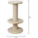 Rye 30 inch White Bleach Barstool