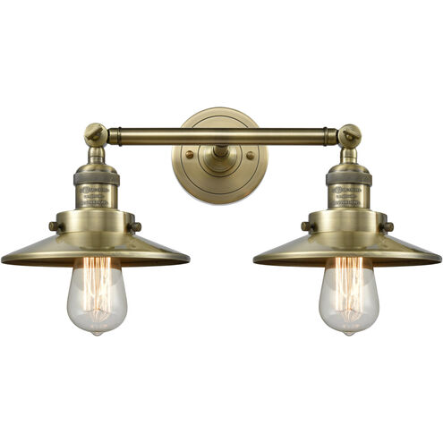 Franklin Restoration Railroad LED 18 inch Antique Brass Bath Vanity Light Wall Light, Franklin Restoration