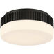 Purgos LED 12 inch Matte Black Flush Mount Ceiling Light