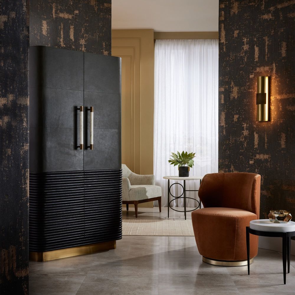 Poppy 32 inch Cider Swivel Chair