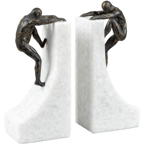 Homo sapiens 3 X 3 inch Metallic - Bronze Bookend