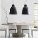 Sean Lavin Forge LED 20 inch Natural Brass Line-Voltage Pendant Ceiling Light in Nightshade Black