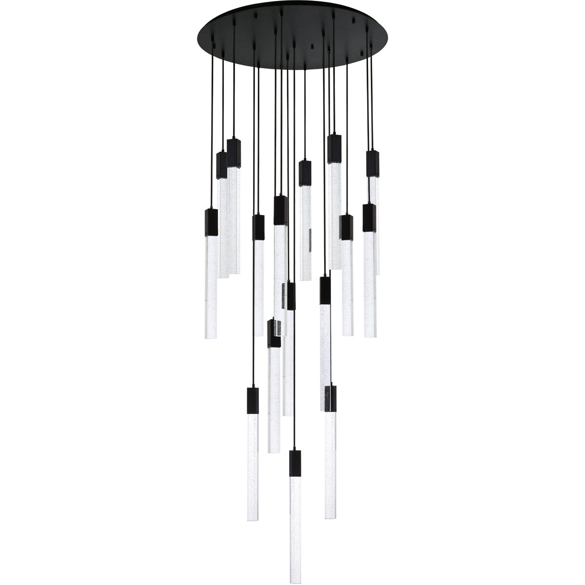 Weston 16 Light 36 inch Black Pendant Ceiling Light