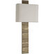Anne-Marie Barton Fumar Tail Sconce Wall Light in Ridged Tombac