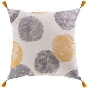 Norfolk 20 X 5.5 inch Gray with Yellow Pillow, Cover Only