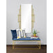 Abi 53.25 X 30 inch Antique Brass Wall Mirror