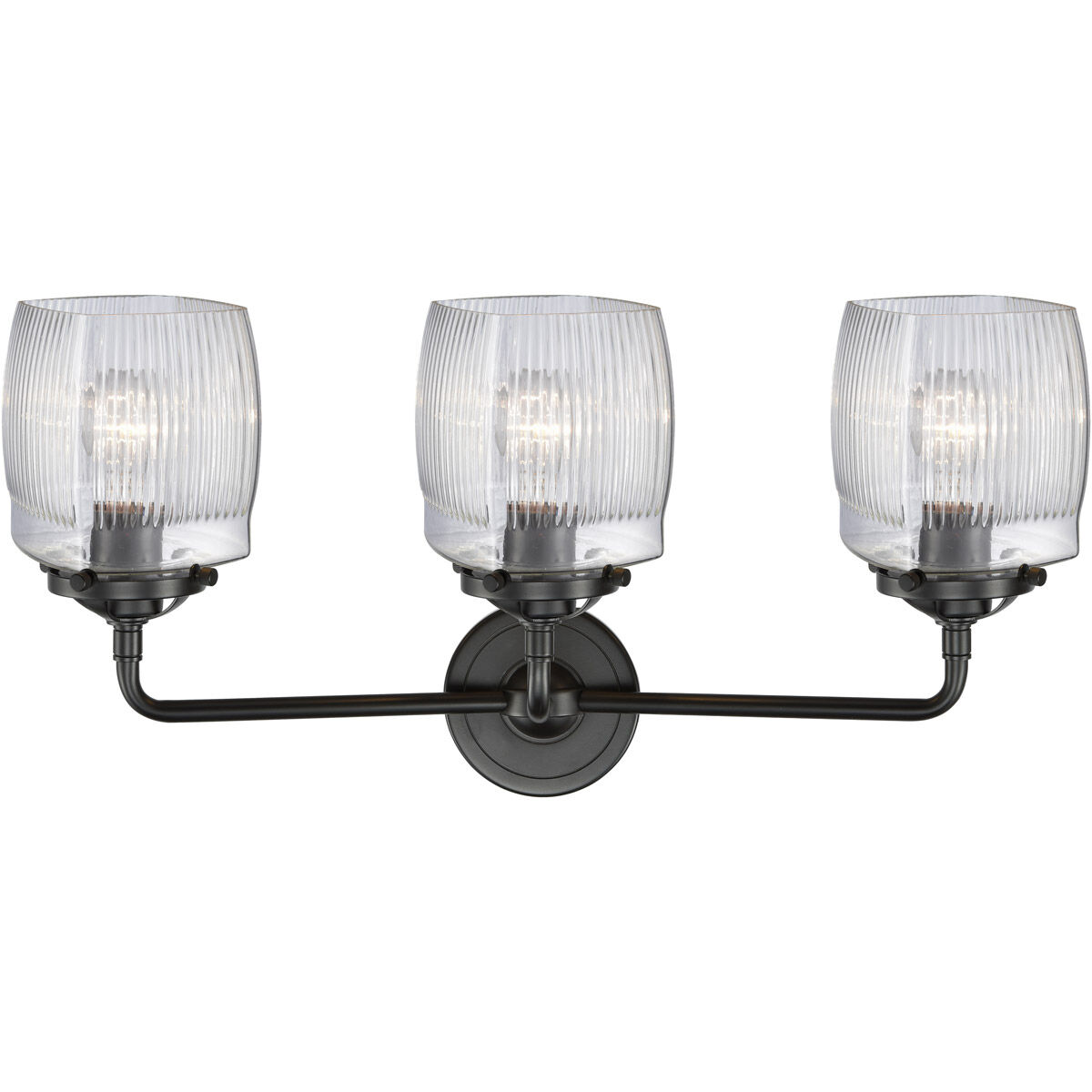 Nouveau Colton 3 Light 24 inch Oil Rubbed Bronze Bath Vanity Light Wall Light, Nouveau