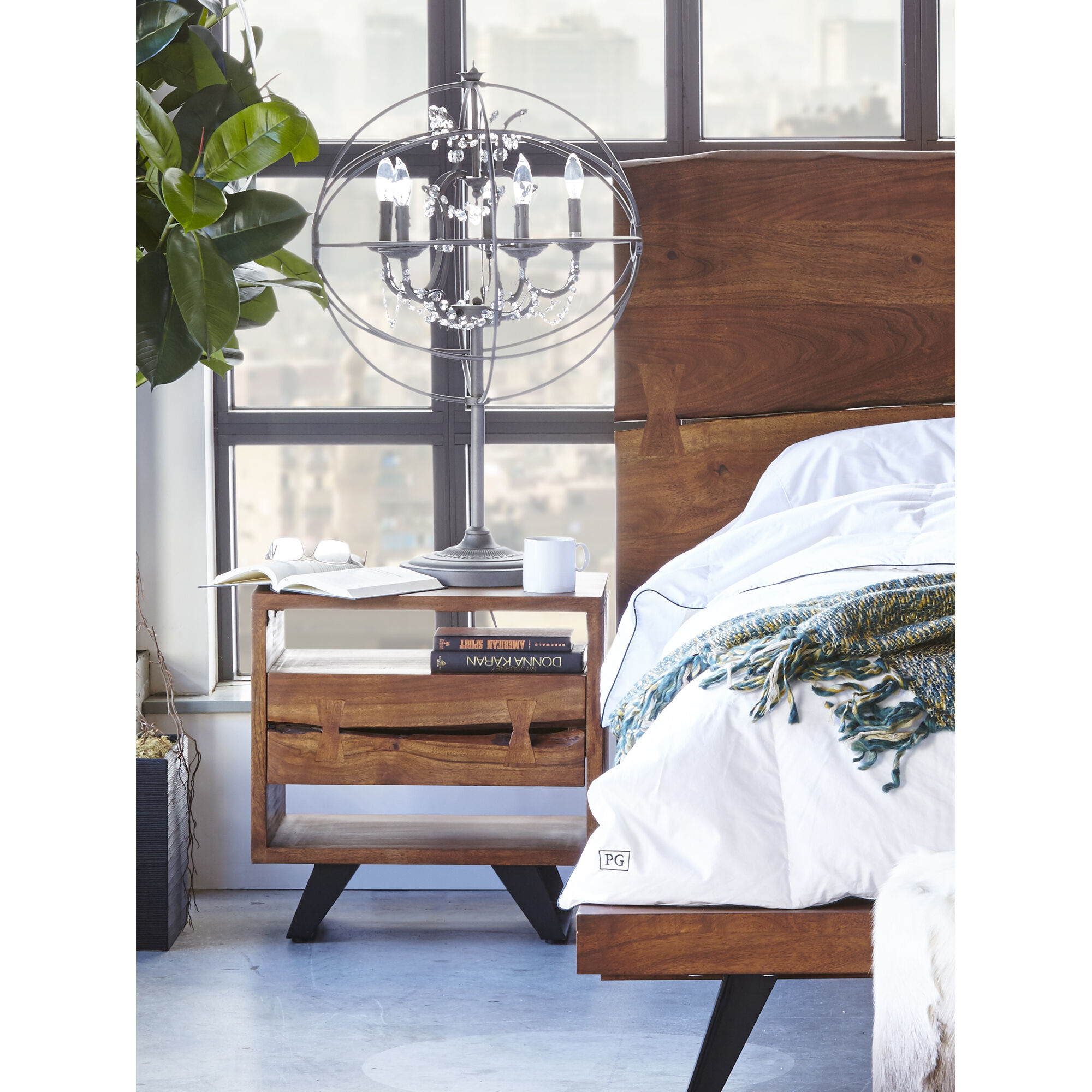 Madagascar 22 X 22 inch Brown Nightstand