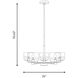 Drew & Jonathan Lochdale 5 Light 24 inch Midnight Black Chandelier Ceiling Light, Medium