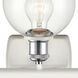 Ballston Athens LED 26 inch White and Polished Chrome Bath Vanity Light Wall Light in Clear Glass