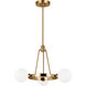 Sean Lavin Clybourn 3 Light 21 inch Satin Brass Chandelier Ceiling Light