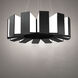 Chronos 12 Light 34 inch Black Pendant Ceiling Light in 34in.