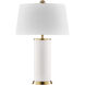 Melissa 29.13 inch 100.00 watt Blanc de Blanc Table Lamp Portable Light, By Coco & Dash