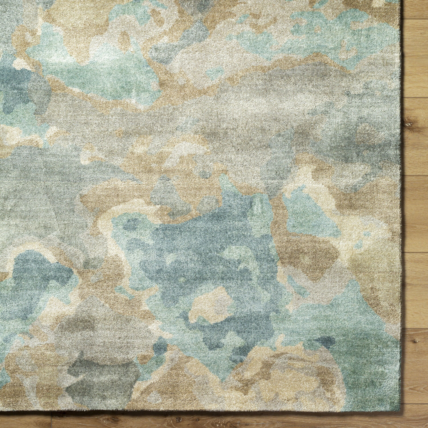 Slice of Nature 132 X 96 inch Pale Blue Rug in 8 x 11, Rectangle